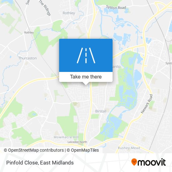 Pinfold Close map