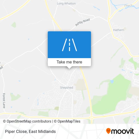 Piper Close map