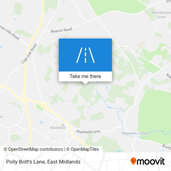 Polly Bott's Lane map
