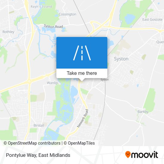 Pontylue Way map