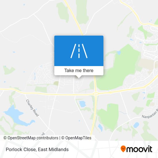 Porlock Close map