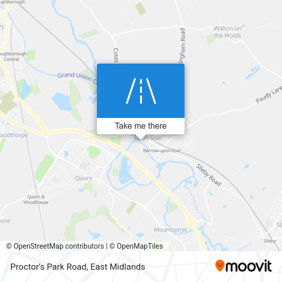 Proctor's Park Road map