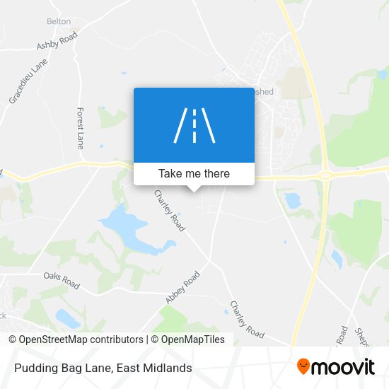 Pudding Bag Lane map
