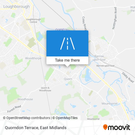 Quorndon Terrace map