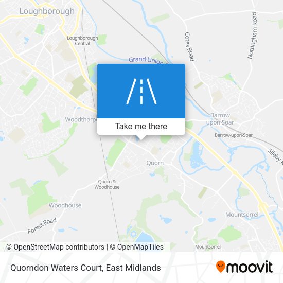 Quorndon Waters Court map