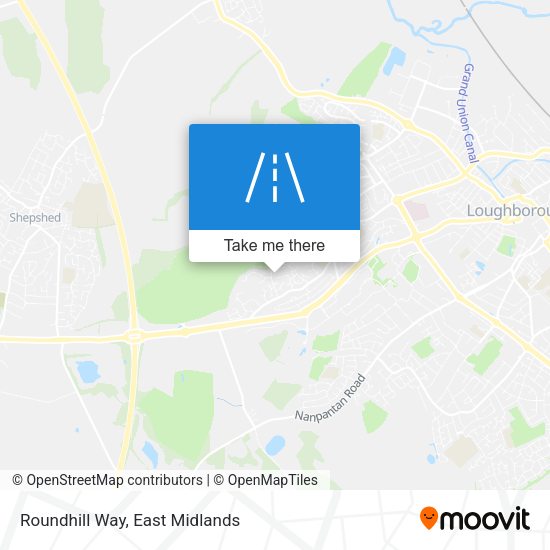 Roundhill Way map