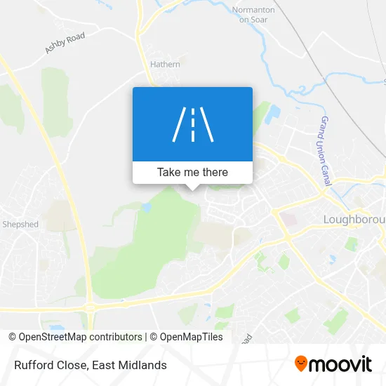 Rufford Close map