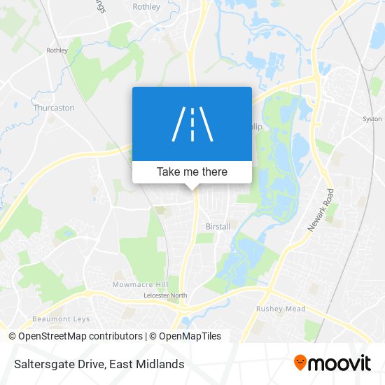 Saltersgate Drive map