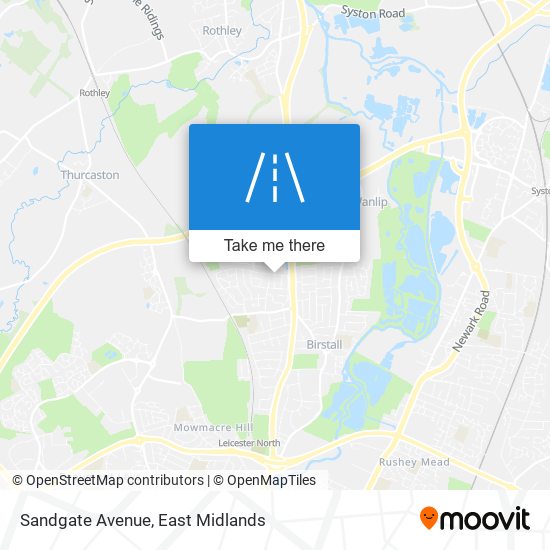 Sandgate Avenue map