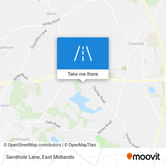 Sandhole Lane map