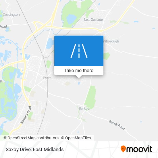 Saxby Drive map