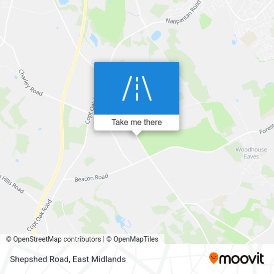 Shepshed Road map