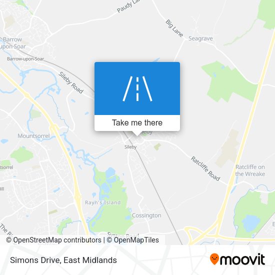 Simons Drive map