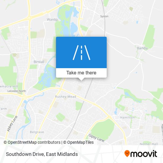 Southdown Drive map