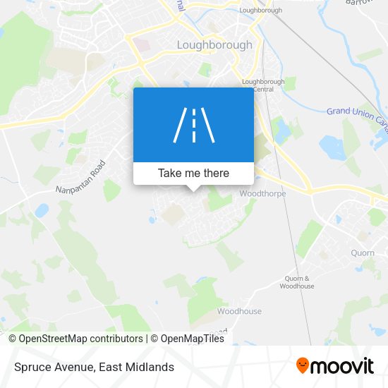 Spruce Avenue map