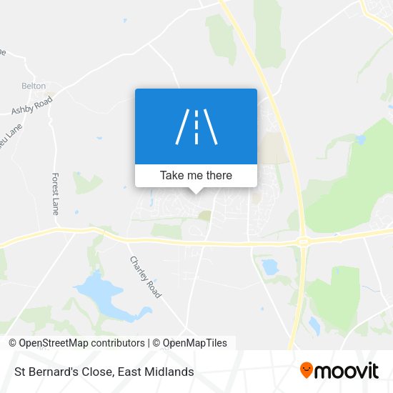 St Bernard's Close map