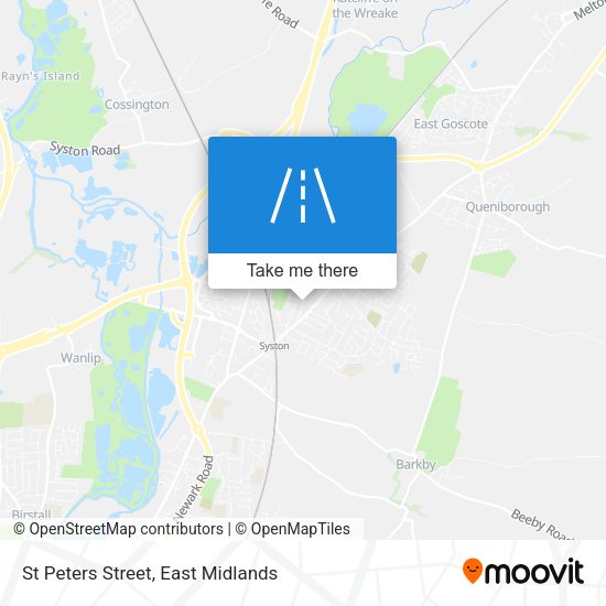 St Peters Street map