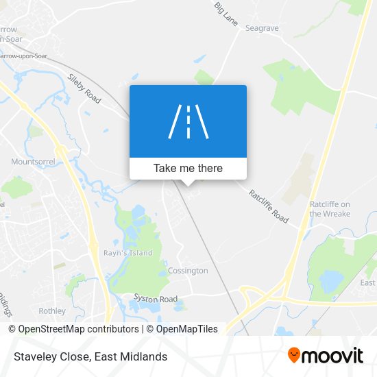 Staveley Close map