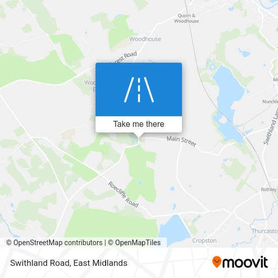 Swithland Road map