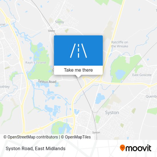 Syston Road map