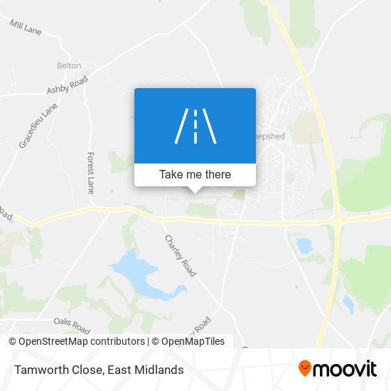 Tamworth Close map