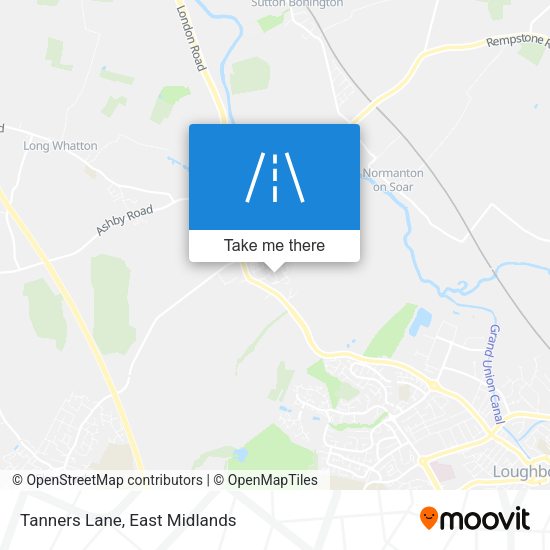 Tanners Lane map