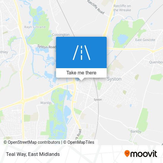 Teal Way map