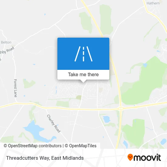 Threadcutters Way map