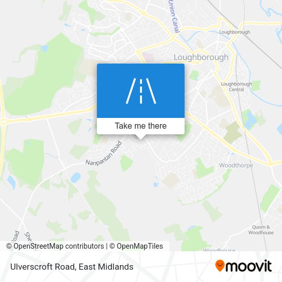 Ulverscroft Road map