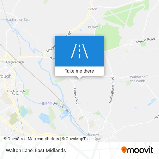 Walton Lane map