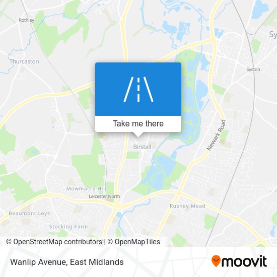 Wanlip Avenue map