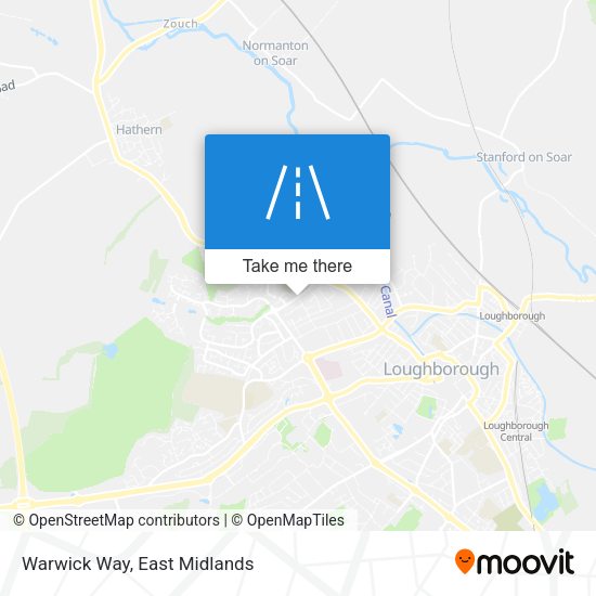 Warwick Way map