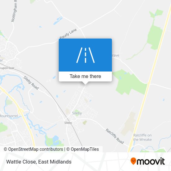 Wattle Close map