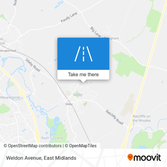 Weldon Avenue map