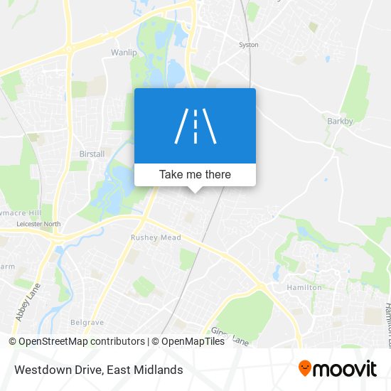Westdown Drive map