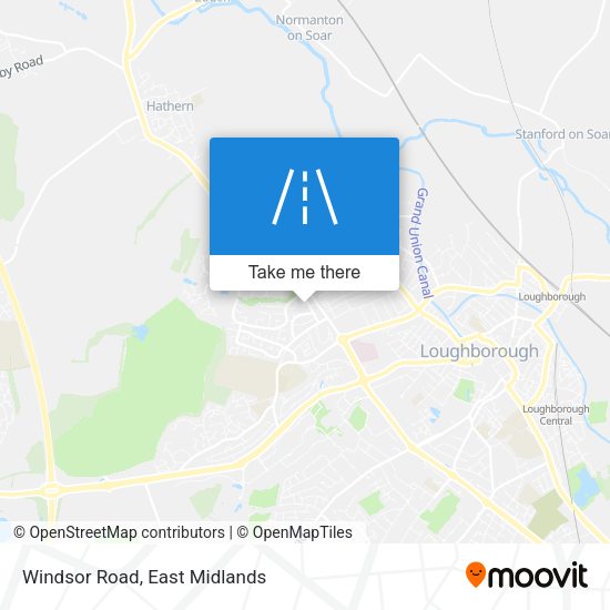 Windsor Road map