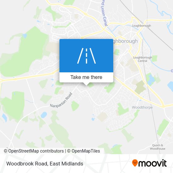 Woodbrook Road map
