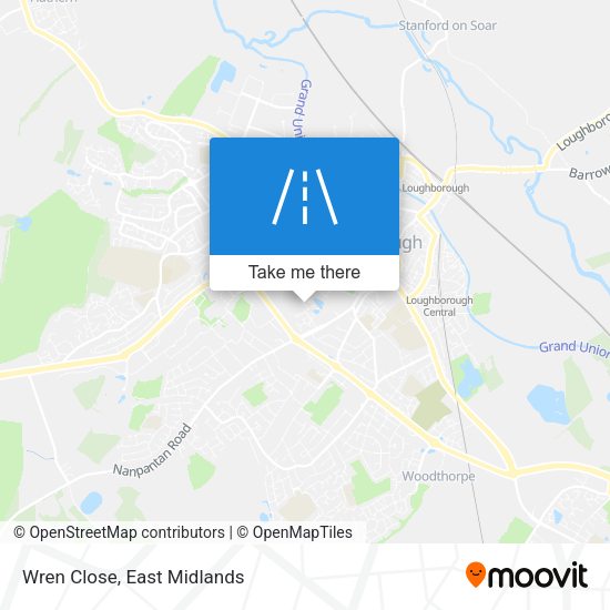 Wren Close map