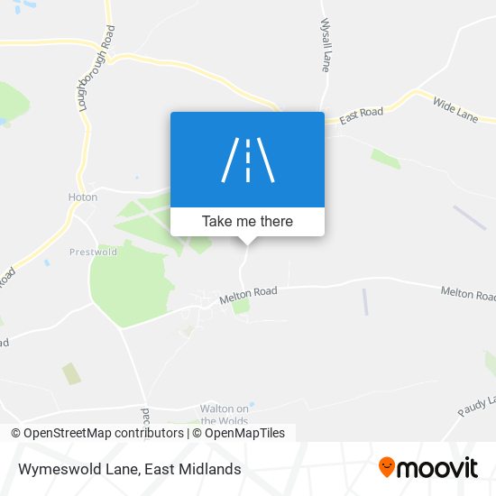 Wymeswold Lane map