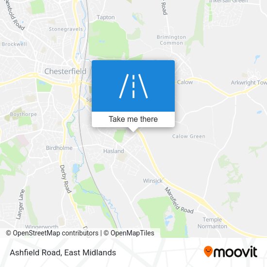 Ashfield Road map