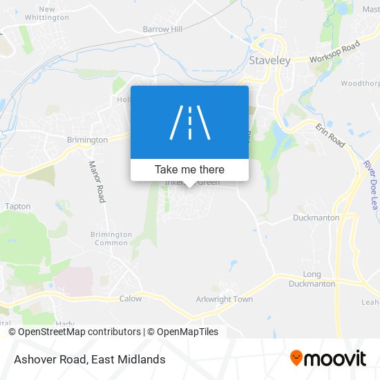 Ashover Road map