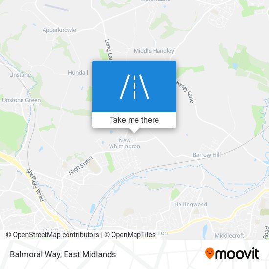 Balmoral Way map