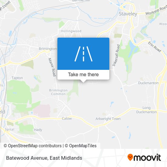 Batewood Avenue map