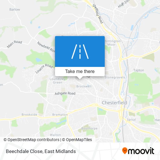 Beechdale Close map