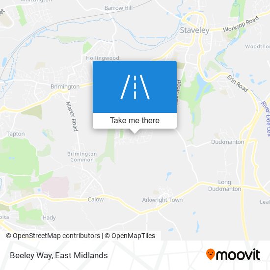 Beeley Way map