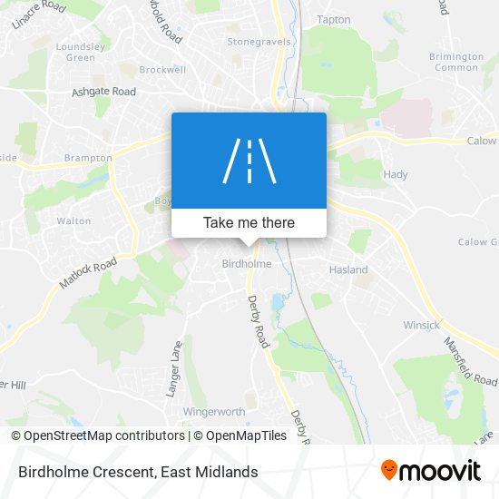 Birdholme Crescent map