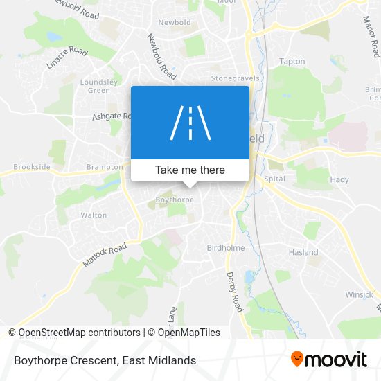 Boythorpe Crescent map