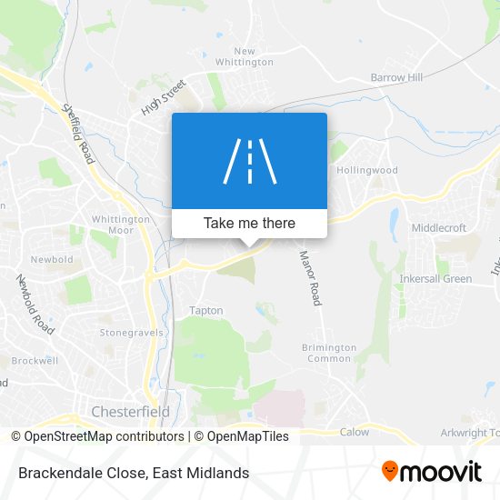 Brackendale Close map