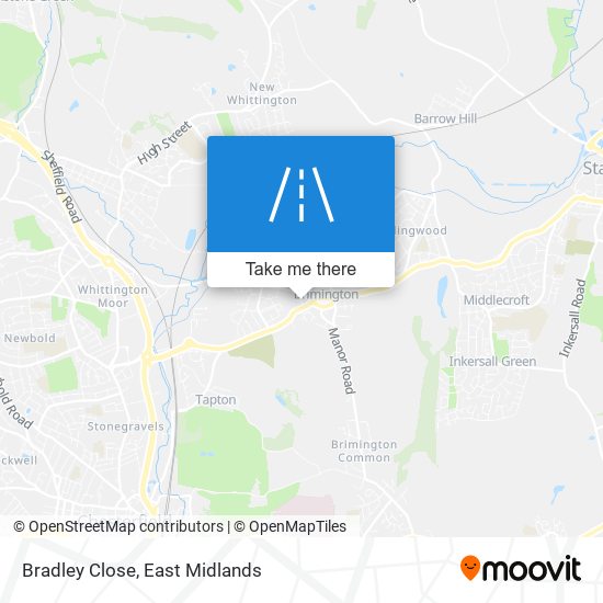 Bradley Close map