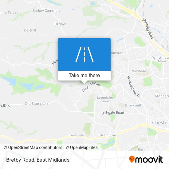 Bretby Road map